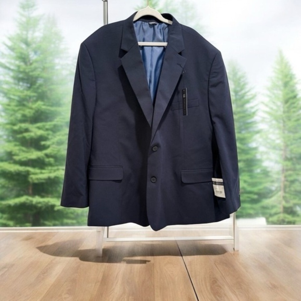 GS Perfect Fit Men's Notch Lapel Flap Pocket Blazer Suit Jacket